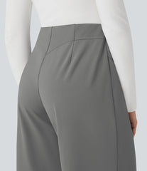 Halara Flex™ DayStretch Mid Rise Wide Leg Work Pants with Pockets