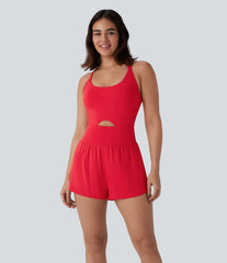 SoftlyZero™ QuickDry Tummy Control 2-in-1 Pocket Yoga Jumpsuit