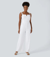 SoftlyZero™ Airy Tie Pocket InstantCool Jumpsuit-UPF50+