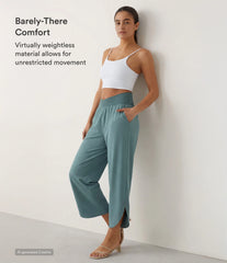 Breezeful™ High Waisted Crossover Quick Dry Resort Pants with Pockets