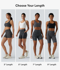 Halara UltraSculpt™ Leopard Print High Waisted Tummy Control Training Biker Shorts 5'' with Pockets
