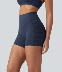 Halara Ultrasculpt™ High Waisted Ruched Scrunch Yoga Biker Shorts 5''