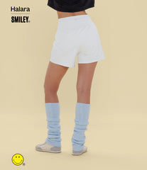 Halara X Smiley® SoftlyZero™ Airy Super High Waisted 2-in-1 InstantCool Yoga Shorts 5'' with Pockets-Longer Length