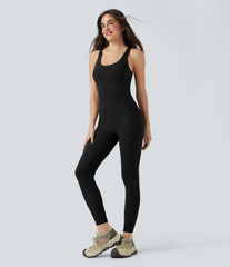 Halara UltraSculpt™ Sleeveless Scoop Back Tummy Control Workout Skinny Jumpsuit