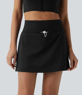 SoftlyZero™ QuickDry High Waisted Adjustable Drawcord 2-in-1 Mini Tennis Skirt with Pockets