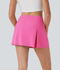 SoftlyZero™ QuickDry High Waisted Tummy Control Removable Bow Casual Skirt with Built-in Shapewear Shorts