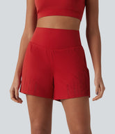 High Waisted 2-in-1 Running Shorts 5'' with Pockets