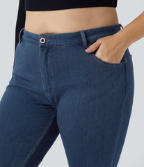 Halara Flex™ Mid Rise Pockets Casual Plus Size Jeans