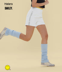 Halara X Smiley® SoftlyZero™ Airy Super High Waisted 2-in-1 InstantCool Yoga Shorts 5'' with Pockets-Longer Length