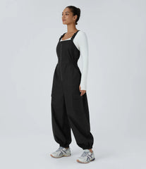 Water Repellent Wear-Resistant Zipper Pockets Camping Overalls