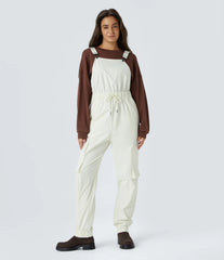 Water Repellent Wear-Resistant Drawstring Pockets Hiking Cargo Jogger Overalls
