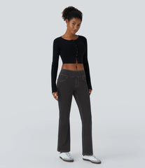 Halara Flex™ Low Rise Pockets Casual Bootcut Jeans