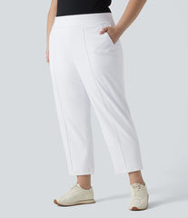 High Waisted Quick Dry Golf Plus Size Pants with Pockets-Golf Tee-UPF40+