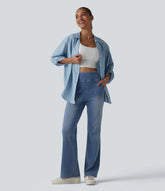 Halara Flex™ High Waisted Tummy Control Bootcut Casual Jeans with Pockets