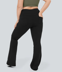 DayStretch High Waisted Pocket Flare Yoga Plus Size Leggings