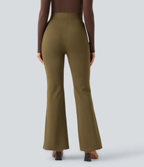 High Waisted Flare Work Pants