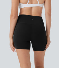 SoftlyZero™ High Waisted Double Pockets Yoga Biker Shorts 5''-UPF50+