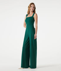 Square Neck Built-in Bra Sleeveless Jumpsuit-Easy Peezy Edition