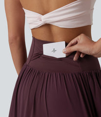 High Waisted 2-in-1 Running Shorts 5'' with Pockets