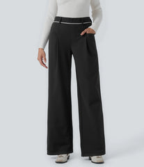 SoftlyZero™ Plush Thermal Mid Rise Straight Leg Work Pants with Pockets