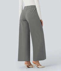 Halara Flex™ DayStretch Mid Rise Wide Leg Work Pants with Pockets