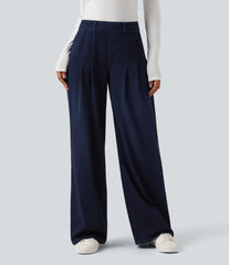 Halara Flex™ Mid Rise Wide Leg Casual Jeans with Pockets