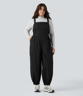 Water Repellent Wear-Resistant Zipper Pockets Hiking Plus Size Overalls