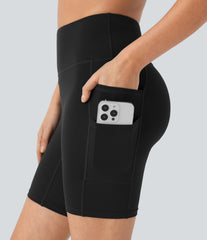 SoftlyZero™ High Waisted Double Pockets Yoga Biker Shorts 7''-UPF50+