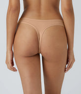 High Stretch Low Rise Solid Lounge Thong
