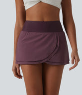 High Waisted 2-in-1 Bikini Bottom Swimsuit with Pocket