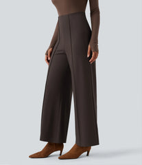 Halara Flex™ Wear-Resistant High Waisted Ponte Roma Work Baggy Flare Pants