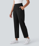 Mid High Waisted Pockets Quick Dry Golf Pants-Golf Tee-UPF40+
