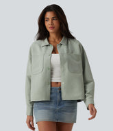 Long Sleeve Casual Jacket with Pockets