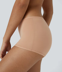 High Stretch Low Rise Solid Lounge Boy Shorts