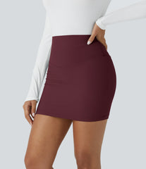 Patitoff™ Flow Pet Hair Resistant High Waisted Tummy Control Butt Lifting 2-in-1 Bodycon Mini Casual Skirt