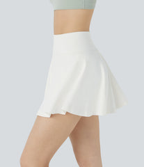 OneForm Seamless Flow High Waisted 2-in-1 Pocket Flare Mini Yoga Skirt