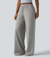 Breezeful™ Mid Rise Quick Dry Casual Straight Leg Pants with Pockets