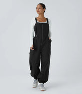 Water Repellent Wear-Resistant Zipper Pockets Camping Overalls