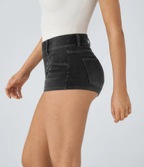 Halara Flex™ Mid Rise Pocket Denim Casual Shorts