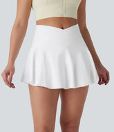 OneForm Seamless Flow Crossover High Waisted 2-in-1 Mini Yoga Skirt