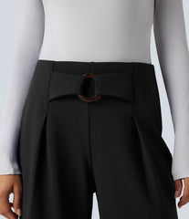 SoftlyZero™ Plush Thermal Mid Rise Straight Leg Work Pants with Pockets