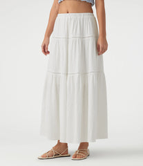 Mid Rise Flowy Maxi Skirt