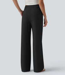 Halara Flex™ DayStretch Asymmetric High Waisted Work Baggy Pants with Pockets