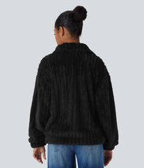 Long Sleeve Casual Sherpa Jacket