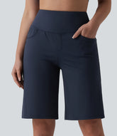 SoftlyZero™ Airy High Waisted Tummy Control InstantCool Yoga Baggy Shorts with Pockets