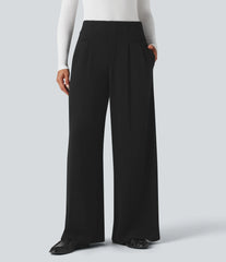 Halara Flex™ High Waisted Waffle Work Baggy Pants with Pockets