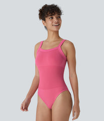 OneForm Seamless Flow Square Neck Casual Tank Smooth Bodysuit
