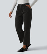 Halara Flex™ High Waisted 7/8 Casual Straight Leg Jeans with pockets
