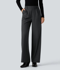 Halara Flex™ High Waisted Straight Leg Stripe Work Pants with Pockets