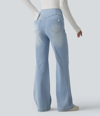 Halara Flex™ High Waisted Tummy Control Casual Flare Jeans with Pockets